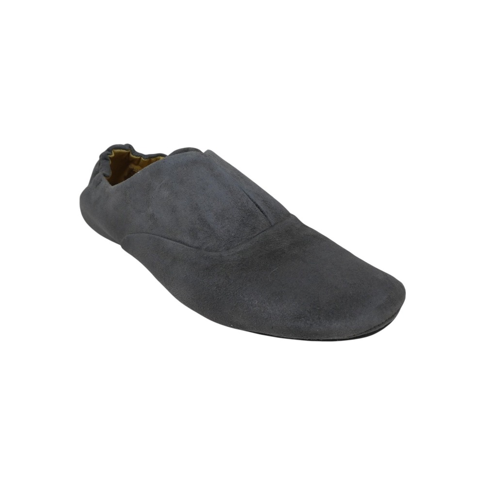 Chocolat Blu Mario Flat Shoes Women 7.5 Gray Suede Leather Slip On Comfort